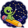 Star Friend on Pencil