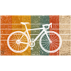 Striped Bicycle Grunge 
