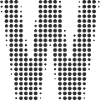 Buchstabe W – Punktmuster Initial Design