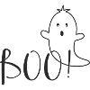 Boo – Funny Ghost Halloween Design