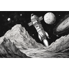 Rocket Moon Départ Future Mars science-fiction