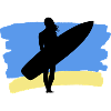 Beach Vibes – Surfer Girl