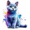 Russian Blue Cat Gift