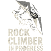 Rock Face Climber Under Construction