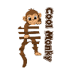Monkey Swing Cartoon on Bars