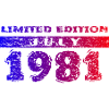 45th Birthday Limited Edition 07/1981