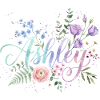 Floral Ashley Name Print