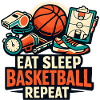 Eat Sleep Basketball Repeat