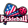 Patriotic Pickleball Flag Burst