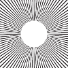 Sunburst radial lines design