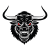 Stier-Minotaurus-Maskottchen-Logo Sportspiel