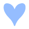 Blue Heart Teardrop Shape