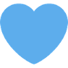 Blue Heart Motif