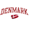 Denmark Bold Script with Flag