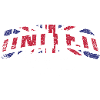 United Kingdom Flag Typography