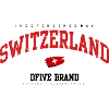Schweizer Bogen in Pinselstrich Rot