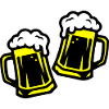 Toasting beer Drinking