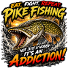 Pike Fishing Addict T-Shirt