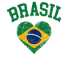 Brasilien Flagge Herz Brasil