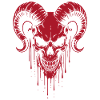 Skull with Horns Ram Skull