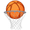 Basketballkorb-Explosion