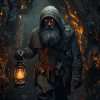 Underground Guardian – Miner with Kerosene Lamp