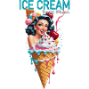 Retro Pinup Eiscreme Neonkunst