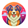Australian Shepherd (Portrait Comic)