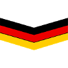 Red Yellow Chevron Shape Pattern