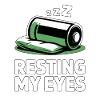 Resting My Eyes Sleeping Battery