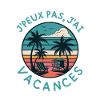Vacances rétro: Palmiers et plage