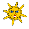 Smiling Sun Star - Happy Sun