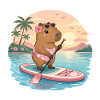 Capybara - Stand up Paddling - customizable