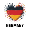 Heart with German flag