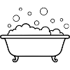 Bathtub with Bubbles