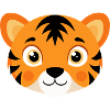 Baby tiger head