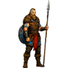 Wikinger Krieger mit Fellumhang