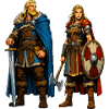 Nordic warrior duo