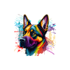 Witziger Deutscher Schäferhund-Pyjamahund