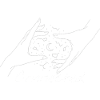 Connected Cosmic Hands Stars