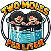 Zwei Otter im Literbecher