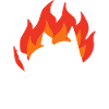 Flaming Crown Skull Edgy Skeleton King