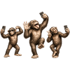 Selfie Monkey Trio