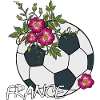 Fußball mit Rosen Frankreich