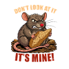 Clever rat steals bread