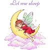 Sleeping fairy on the moon