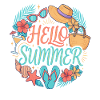 Hello Summer Tropical Beach Delights