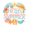Hello Summer Tropenprint Strand-Accessoires