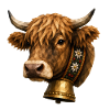 Polygon bull head with bell