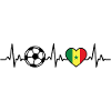 Senegal Fußball Herzschlag Senegal